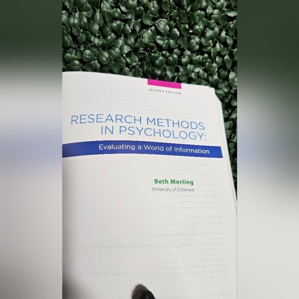 Research Methods in Psychology Evaluating A World Of Information 2nd Edition - Picture 5 of 5